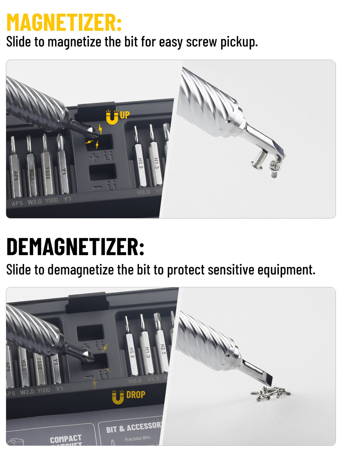 Magnetic Precision Screwdriver Set Guide: When to Magnetize or Demagnetize KER T62 Bits