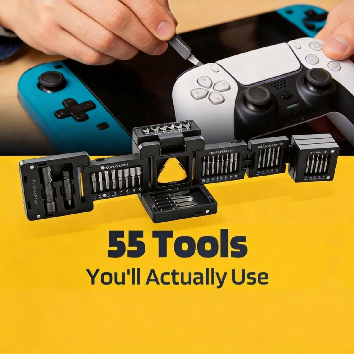 Tool Cube for Toy Repair: Battery Doors, Plastic Housings, and Small Fasteners
