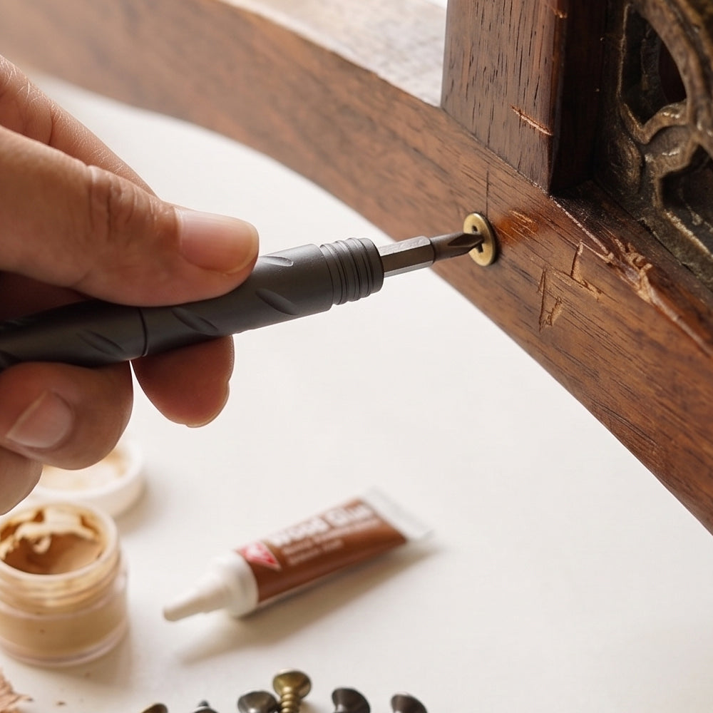 Furniture Hinge Adjustment and Drawer Slide Repair: A Compact Tool Cube Workflow for Home Fixes