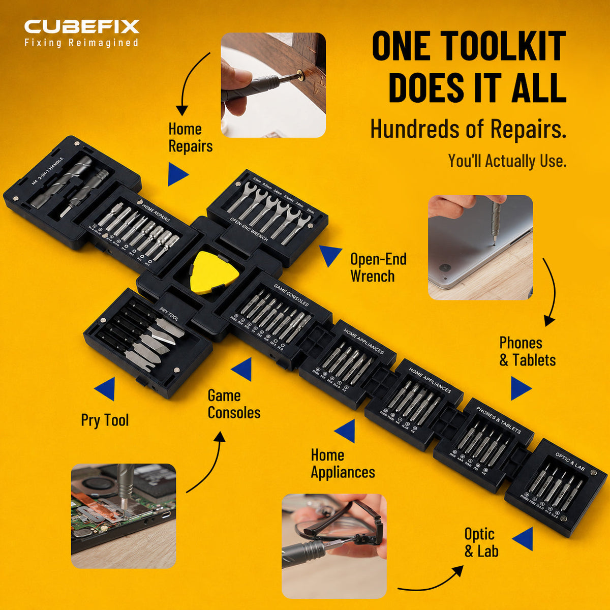 Precision Screwdriver Computer Tool Kit: Where CubeFIX Fits for PC Peripherals and Small Electronics