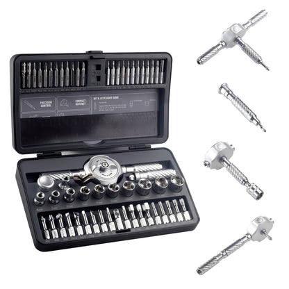 KER T-shaped 62-in-1 Precision Ratcheting Screwdriver Set