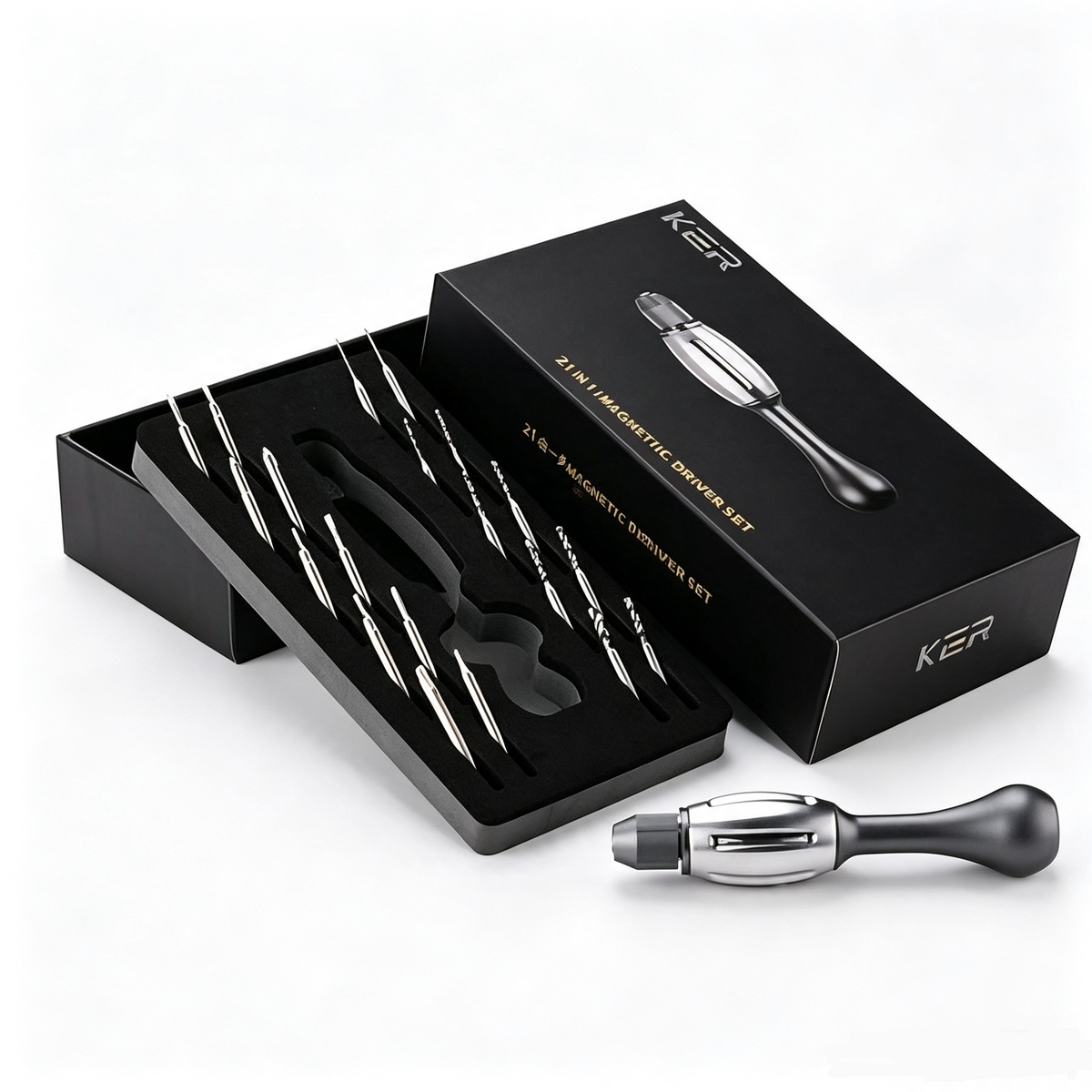 KER Tools TowerSpin 21-in-1 Screwdriver & Mini Drill & fidget EDC Tool