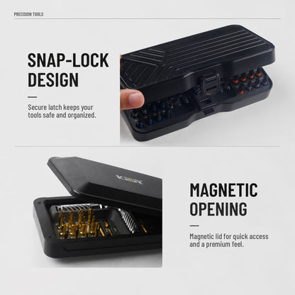 T-shaped Ratcheting Screwdriver Set for home repairs