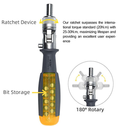 11-in-1 Ratcheting Multi-Angle Screwdriver