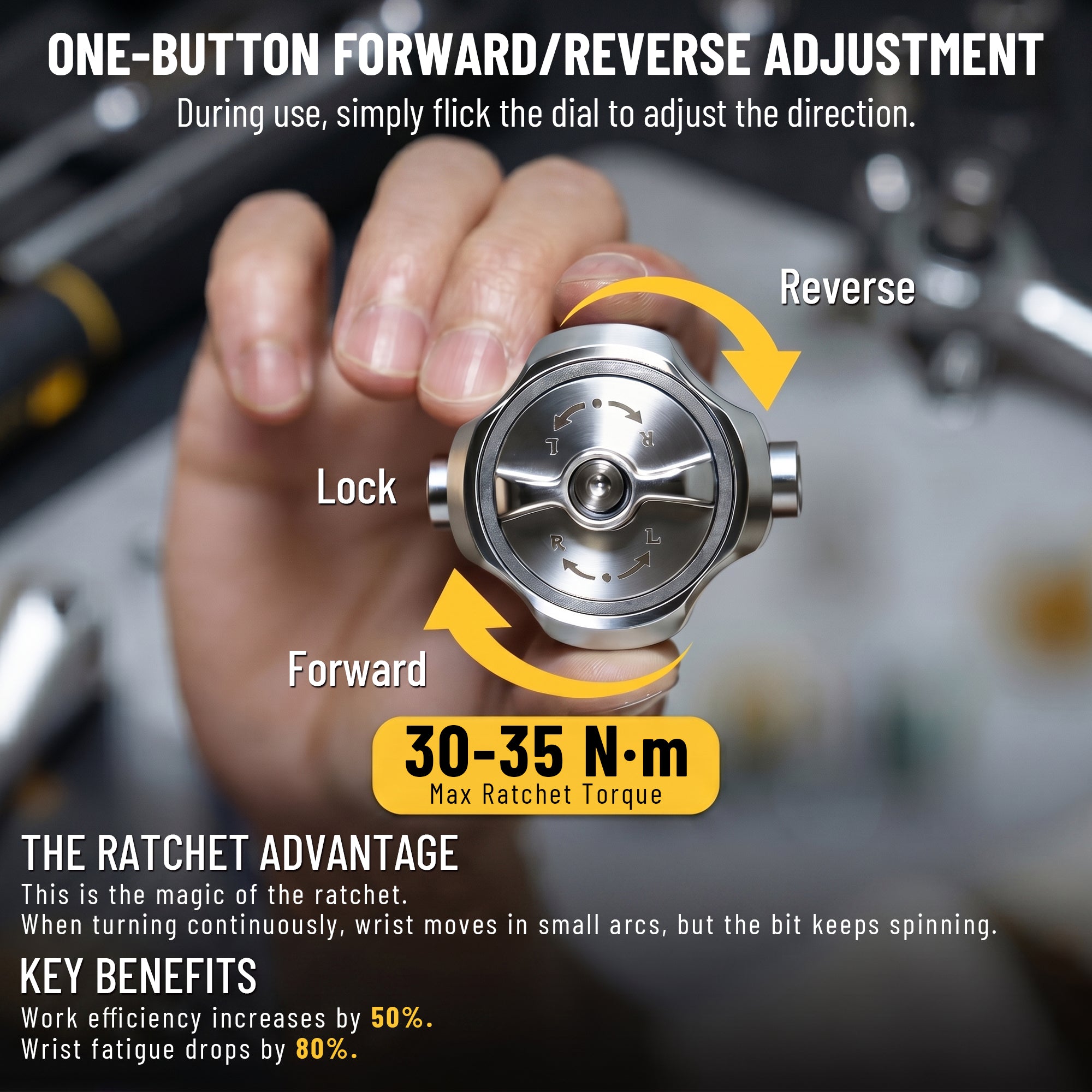 KER Tools T-shaped 62-in-1 Ratcheting Screwdriver Set
