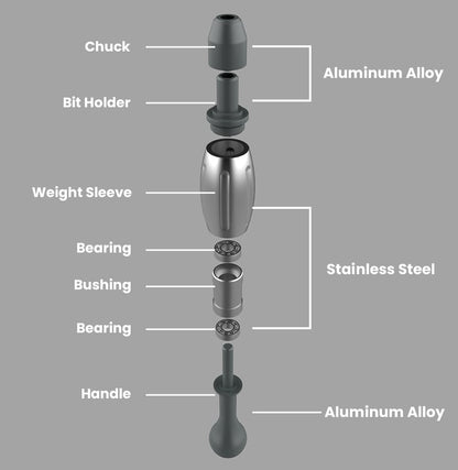 KER Tools TowerSpin 21-in-1 Screwdriver & Mini Drill & fidget EDC Tool