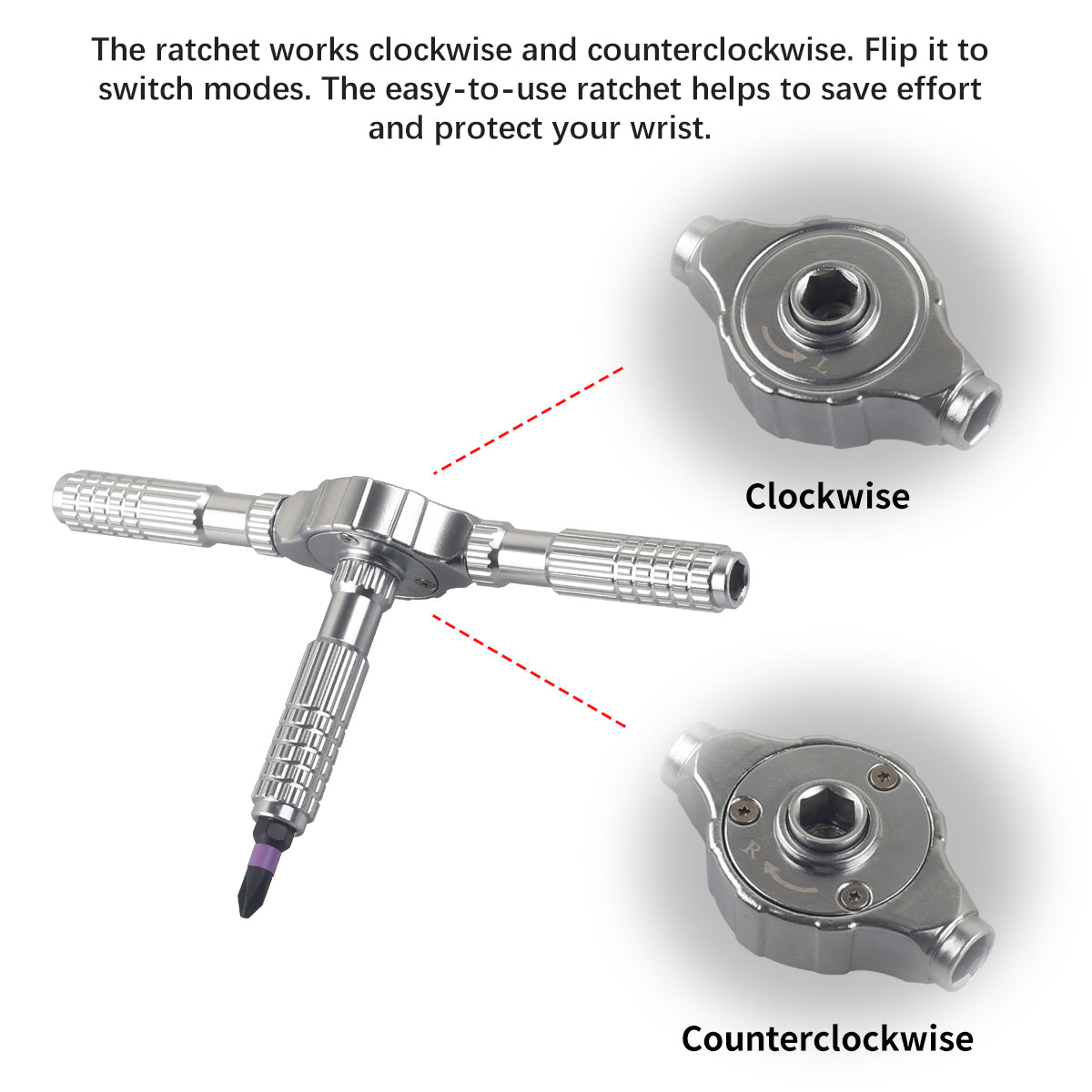 GEN II 40-in-1 T-shaped Ratcheting Screwdriver